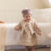 [予約] Brielle Baby Puffer Dress/ OREN by Hibyebebe