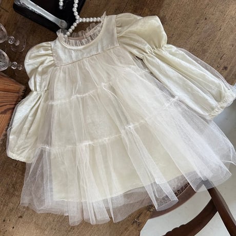 [予約] Cezanne Sha Dress/ OREN by Hibyebebe