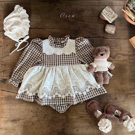 [予約] Cocobell Apron Suit/ OREN by Hibyebebe