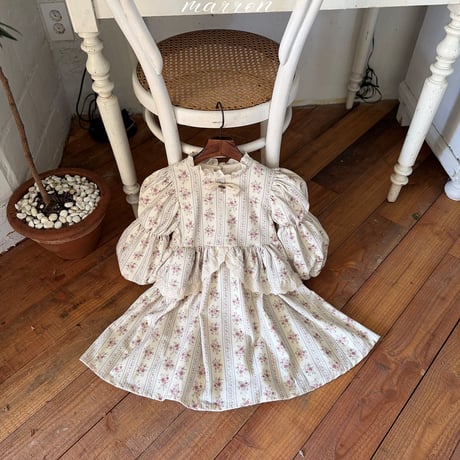 [予約] Happy Dress (brooch not included)/ marron