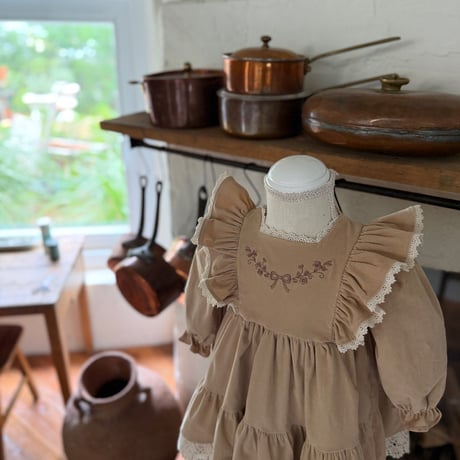 [予約] Bouquet Dress/ marron