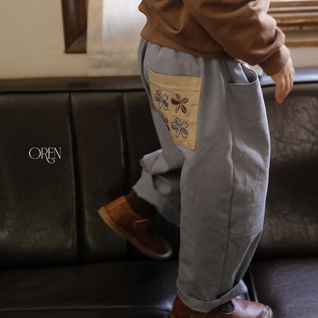 [予約] Flow Cotton Pants/ OREN by Hibyebeb