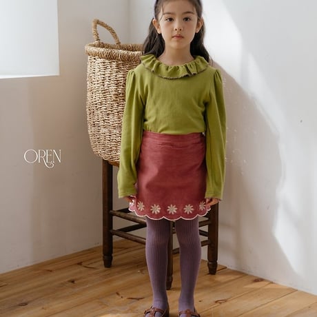 [予約] Bella Embroidered Culottes Pants/ OREN by Hibyebebe
