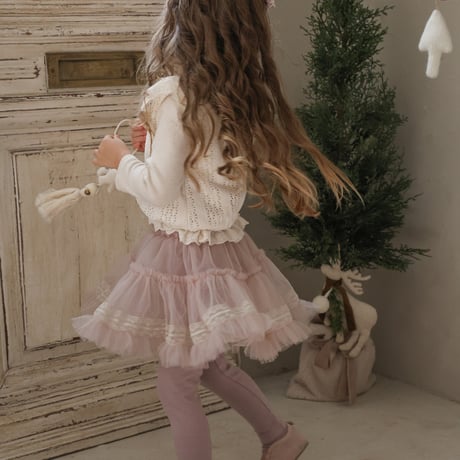 [予約] Tiffany tulle skirt leggings/  Puella FLO