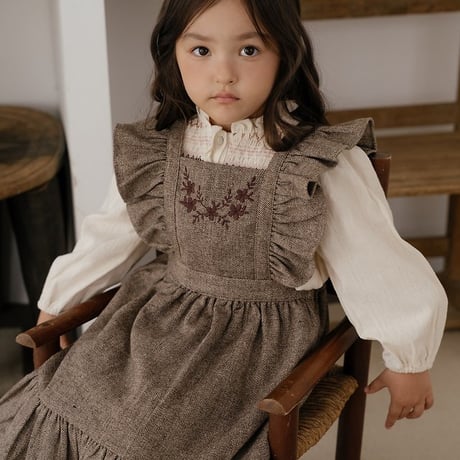 [予約] Solen Suspenders Dress/ OREN by Hibyebebe
