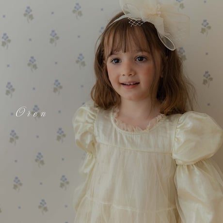 [予約] Cezanne Sha Dress/ OREN by Hibyebebe