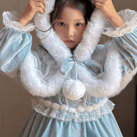 [予約] Frost Symphony Princess Dress(&Cape SET)