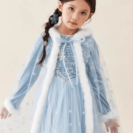 [予約] Ice Palace Princess Dress + Cape SET