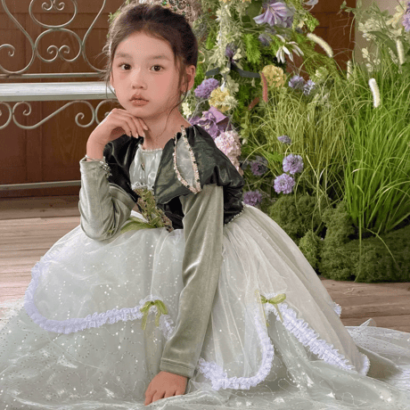 [予約] Sage Serenade Princess Dress(&Cape SET)