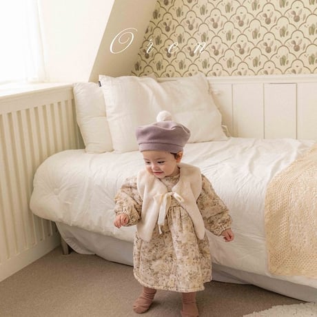[予約] Brielle Baby Puffer Dress/ OREN by Hibyebebe