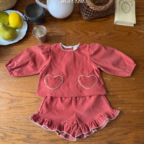 [予約] Heart Set/ marron