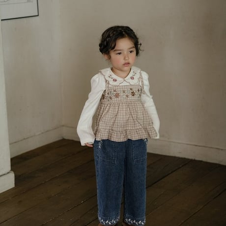 [予約] Cecil Eyelet T-Shirt/ OREN by Hibyebebe
