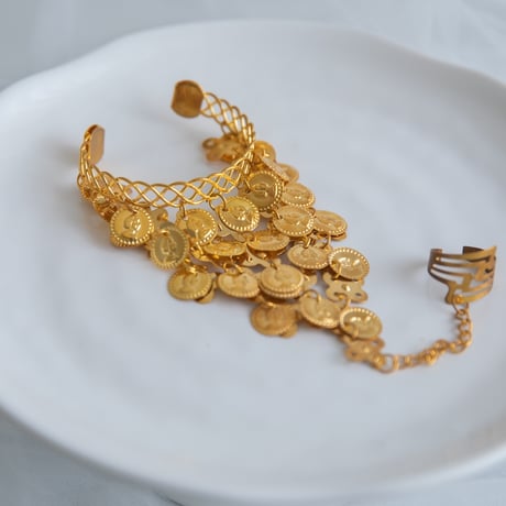 [予約] Golden Mirage Coin Cuff Bracelet
