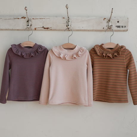 [予約] Wings stripe T-shirt/  Puella FLO