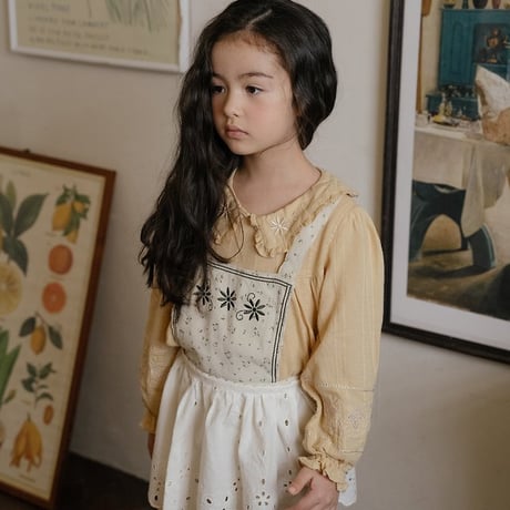 [予約] Honey Beige Blouse/ OREN by Hibyebebe