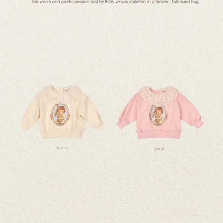 [予約] Frill sweatshirt/ Roa