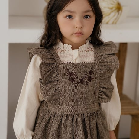 [予約] Solen Suspenders Dress/ OREN by Hibyebebe