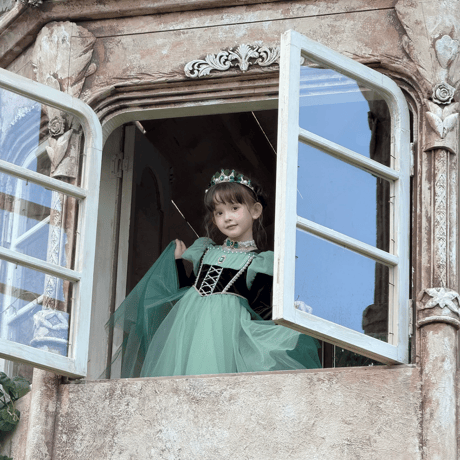 [予約] Evergreen Waltz Princess Dress (&Cape SET)