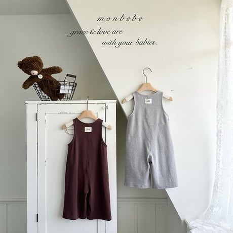 [予約] Ribbed Jumpsuit (Kids)/ Monbebe