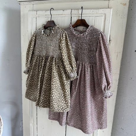 [予約] Margo Leopard Dress/ OREN by Hibyebebe