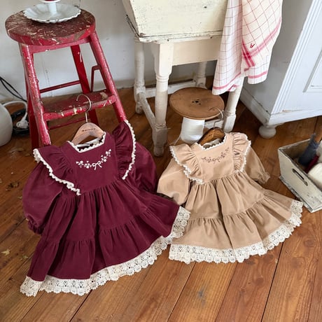 [予約] Bouquet Dress/ marron