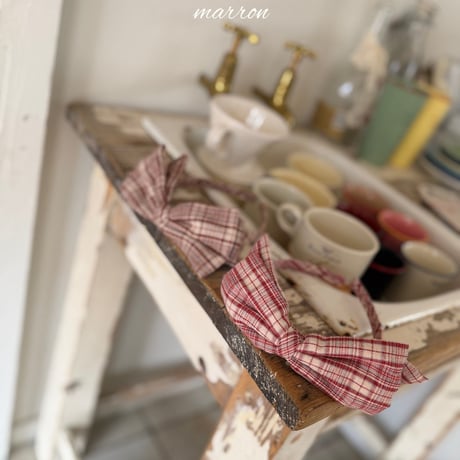 [予約] Chapel headband/ marron