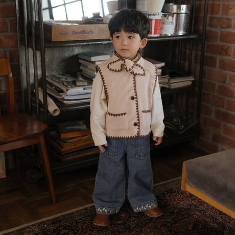 [予約] Moné Melo vest/ OREN by Hibyebebe