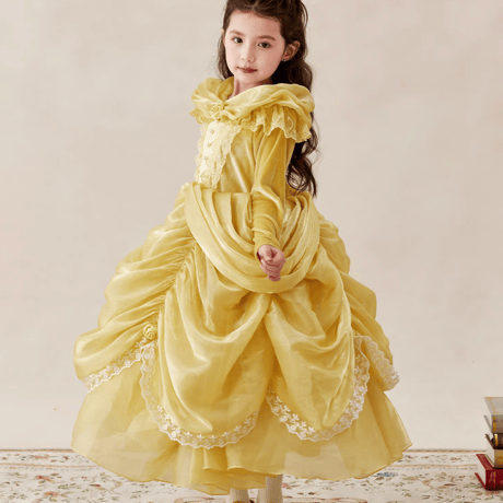 [予約] Golden Belle Princess Dress (&hairpin SET)