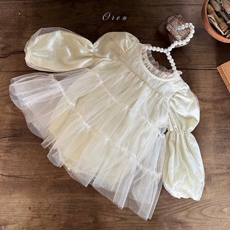 [予約] Cezanne Sha Dress/ OREN by Hibyebebe