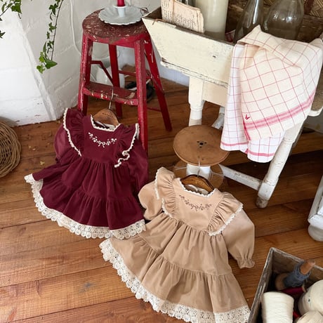 [予約] Bouquet Dress/ marron