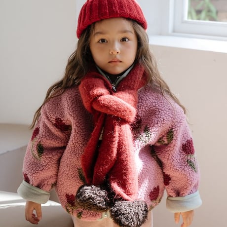 [予約] Merci Pom-Pom muffler/ OREN by Hibyebebe