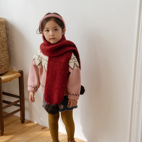 [予約] Marmont Cable Knit Tights/ OREN by Hibyebebe