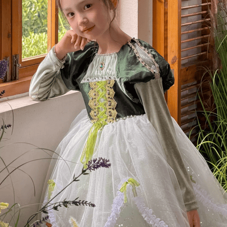 [予約] Sage Serenade Princess Dress(&Cape SET)