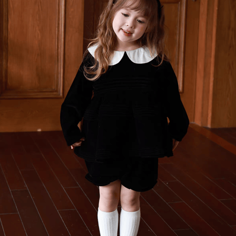 [予約] Storybook Collar Top & Shorts Set