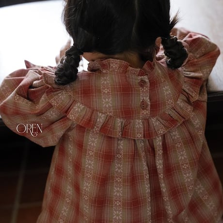 [予約] Mathilde Smocked Blouse/ OREN by Hibyebebe