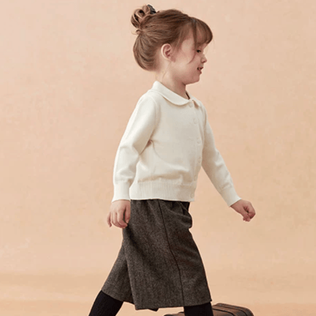 [予約] Soft Peter Pan Wool Knit Top