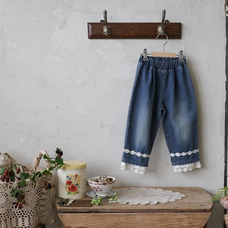 [予約] Ail denim Pants/ Puella FLO