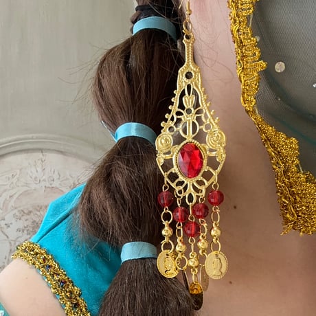 [予約]Crimson Bazaar Coin Earrings