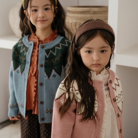 [予約] Oslo Reversible Knit Cardigan/ OREN by Hibyebebe