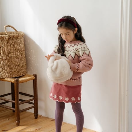 [予約] Bella Embroidered Culottes Pants/ OREN by Hibyebebe
