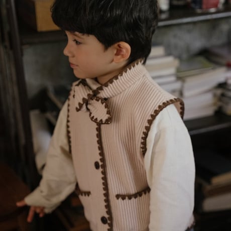 [予約] Moné Melo vest/ OREN by Hibyebebe