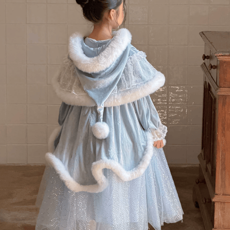 [予約] Frost Symphony Princess Dress(&Cape SET)
