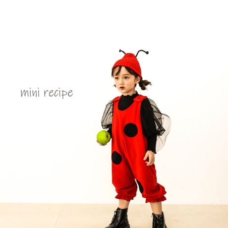 [予約] Ladybug overalls/ Mini Recipe