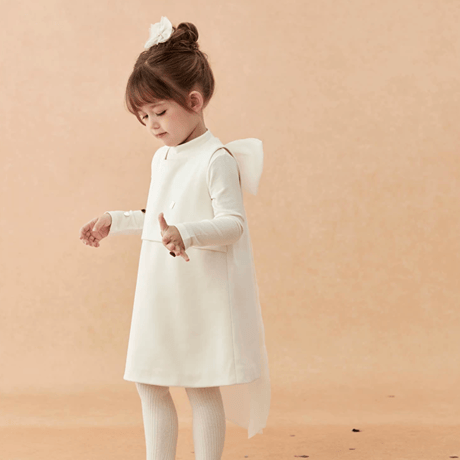 [予約] Ivory Grace Bow Dress