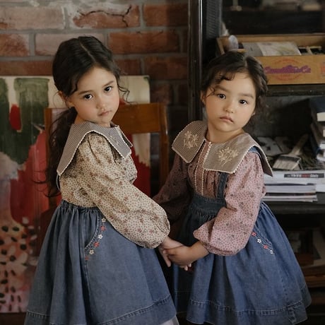 [予約] Blue May Jumper Skirt/ OREN by Hibyebebe