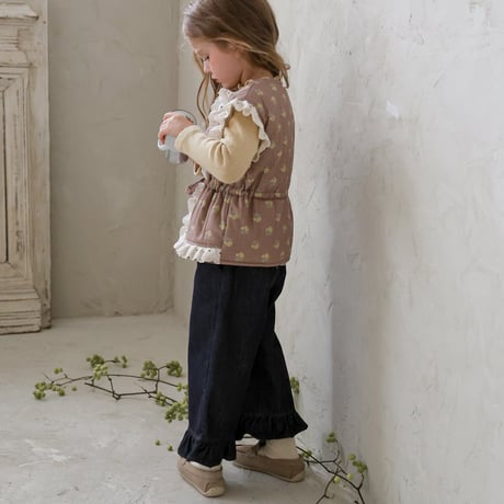 [予約] Cha-Cha Denim Pants / Puella FLO