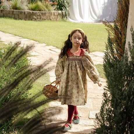 [予約] Bonjour Square Collar Dress/ OREN by Hibyebebe