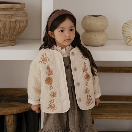 [予約] Lavinia Dumble Fleece Jacket/ OREN by Hibyebebe