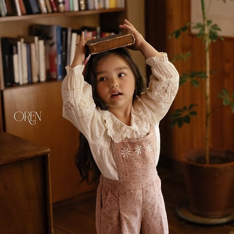 [予約] Honey Beige Blouse/ OREN by Hibyebebe