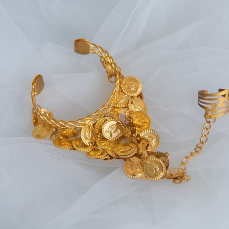 [予約] Golden Mirage Coin Cuff Bracelet